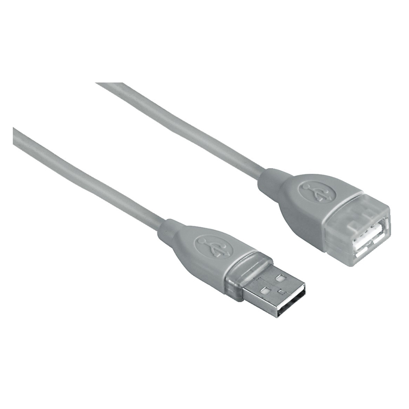 Cablu extensie Hama, USB 2.0, 0.5 m, Gri Hama