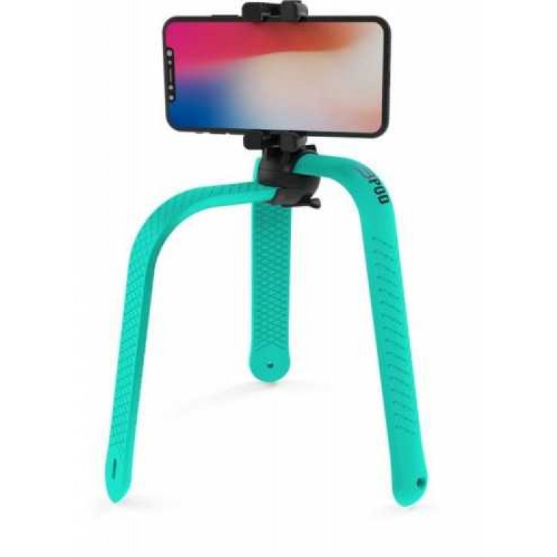 Selfie stick 3Pod Zbam, trepied flexibil, telecomanda bluetooth, Turcoaz shopu.ro