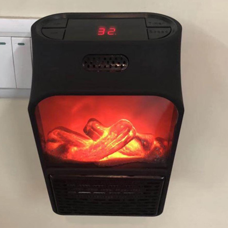 Aeroterma portabila Flame Heater, 500 W, 2 niveluri temperatura, display digital