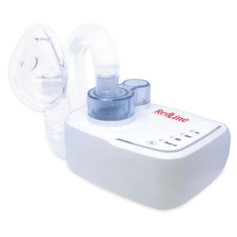 Aparat aerosoli cu ultrasunete RedLine Nova U400, 3 moduri nebulizare, cupa medicament 4.5 ml, 2 masti incluse RedLine