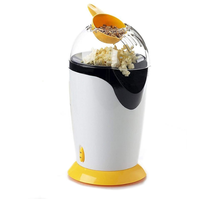 Aparat de facut popcorn Relia, 1200 W, fara ulei, dozator boabe inclus