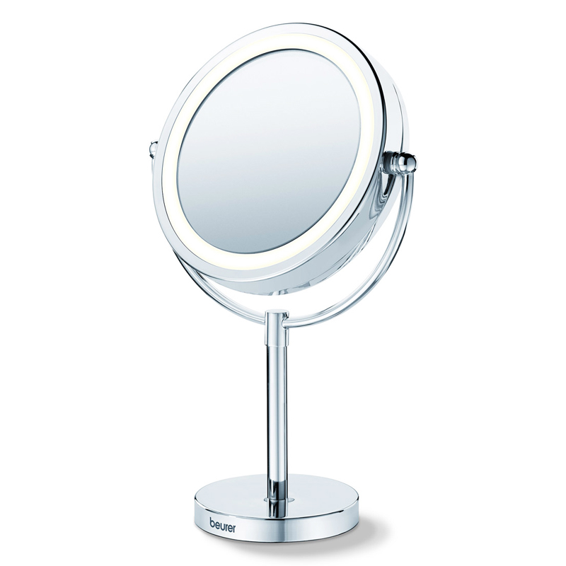 Oglinda cosmetica cu picior Beurer, LED, 17 cm, marire 5x