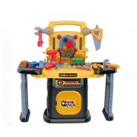 Banc de lucru pentru copii, sunete si lumini, 60 cm, plastic, accesorii incluse, 3 ani+ Banc de lucru pentru copii, sunete si lumini, 60 cm, plastic, accesorii incluse, 3 ani+