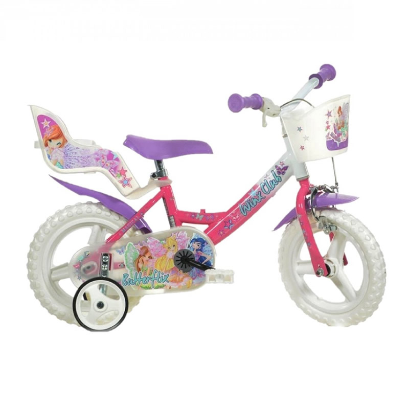 Bicicleta pentru copii Dino Bikes Winx, 12 inch, varsta recomandata 3-4 ani, maxim 40 kg