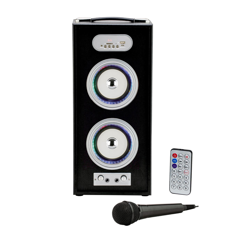 Boxa bluetooth i-JMB, 20 W, 4000 mAh, afisaj LED, telecomanda, microfon inclus