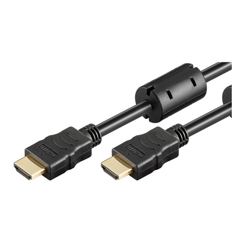Cablu HDMI Goobay, ethernet, HDMI tata, 2 m, Negru