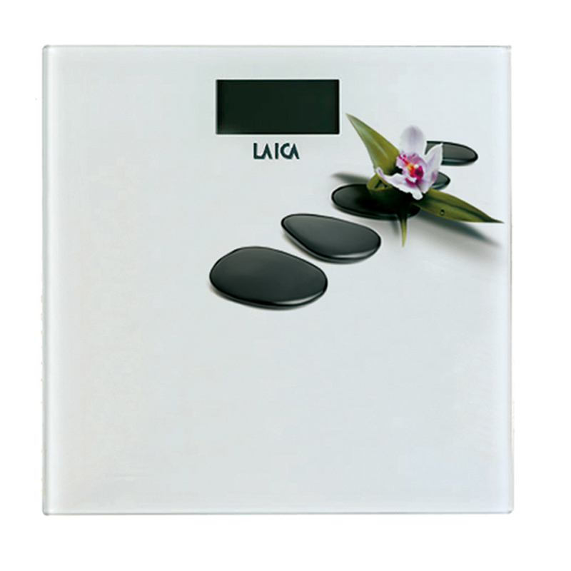 Cantar electronic Laica PS1056-B, 180 kg, ecran LCD, model floral