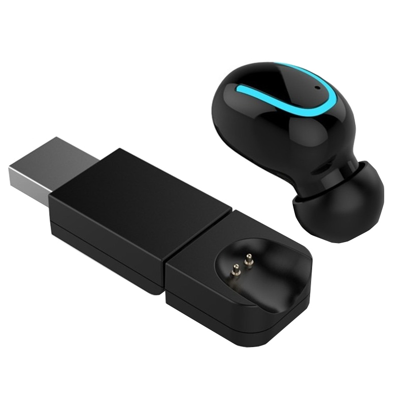Casca bluetooth cu suport USB, versiune wireless 4.2, 20 m, Negru