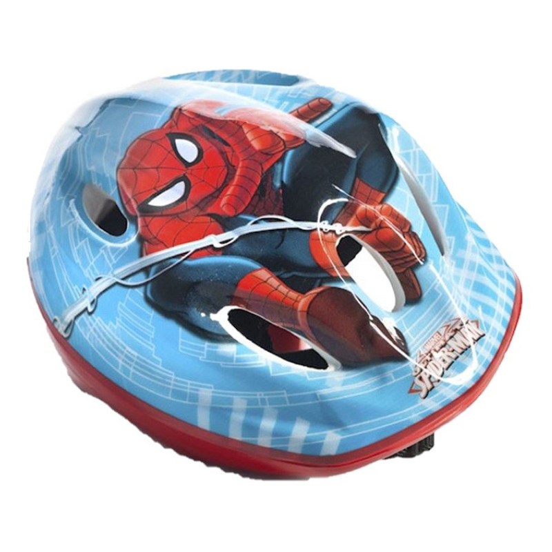 Casca de protectie pentru copii Spider Man, polistiren, plastic 