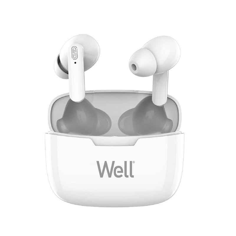 Casti Bluetooth TWS in-ear Well Boost, 10 m, 300 mAh, timp redare 2 ore, stand incarcare