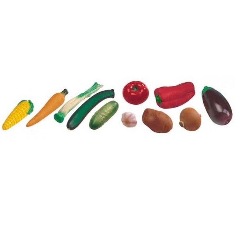 Cos cu legume Miniland, 12 piese, multicolor Miniland