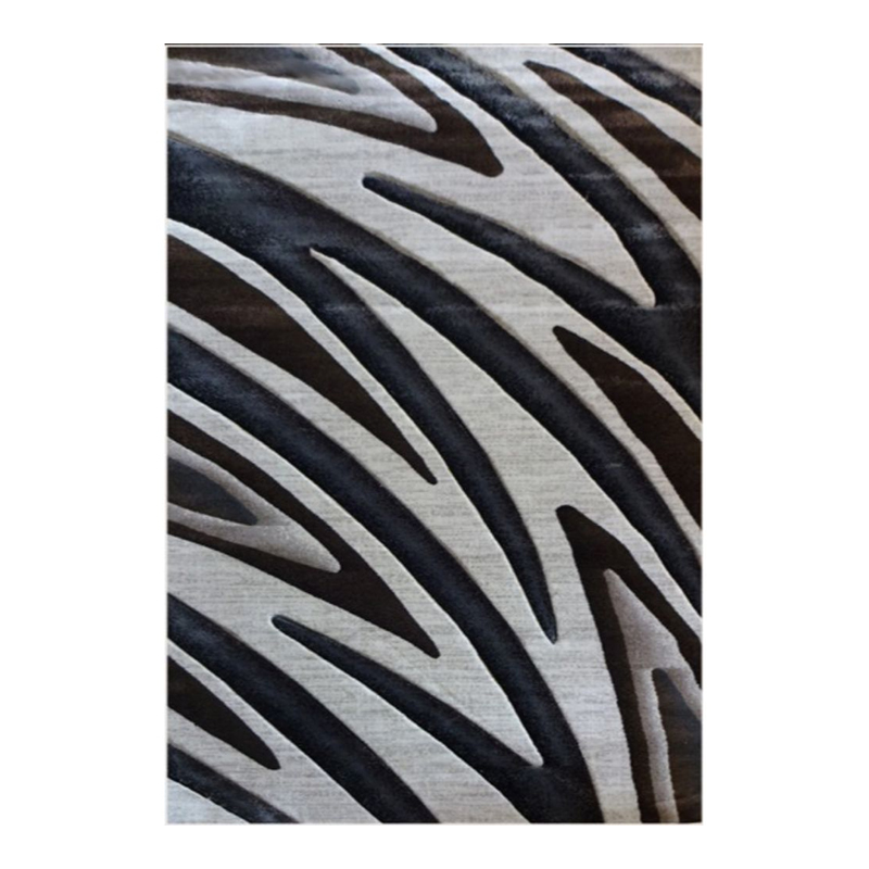 Covor modern Geo Hand Carved, 80 x 150 cm, polipropilena, model abstract, Maro/Bej General imagine 2022