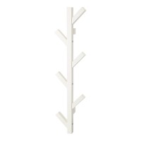 Cuier lemn masiv, 6 carlige, 19 x 79 cm, Alb Cuier lemn masiv, 6 carlige, 19 x 79 cm, Alb