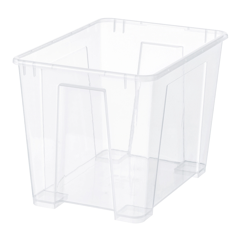 Poza Cutie plastic pentru depozitare, 22 l, 39 x 28 x 28 cm, Transparent