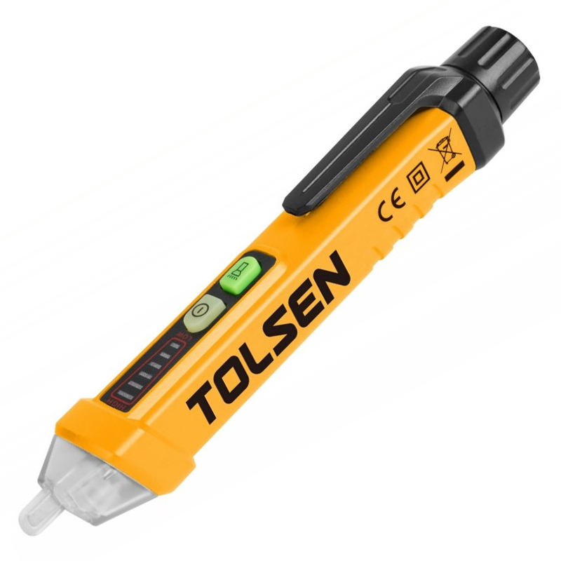Detector de tensiune fara contact CAT 3 Tolsen, 12-1000 V, mod alarma 12-1000 imagine noua