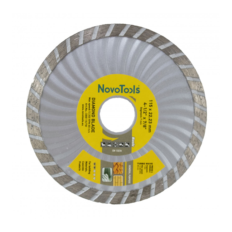Disc diamantat Basic NovoTools, 230 x 7 x 22.23 mm, beton/caramida NovoTools imagine noua