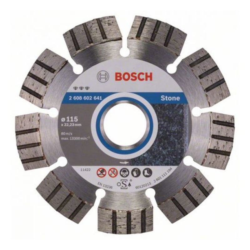 Disc diamantat pentru piatra Best Bosch, 115 x 22.23 x 2.2 mm Bosch imagine noua