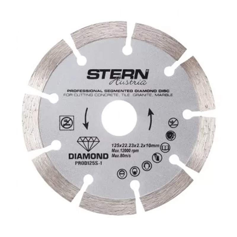 Disc diamantat segmentat Stern, 125 x 2.2 x 10 mm General imagine 2022 magazindescule.ro
