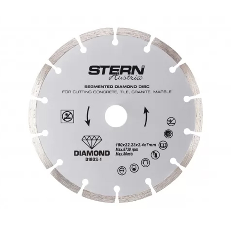 Disc diamantat segmentat Stern, 180 x 2.4 x 7 mm General imagine 2022 magazindescule.ro