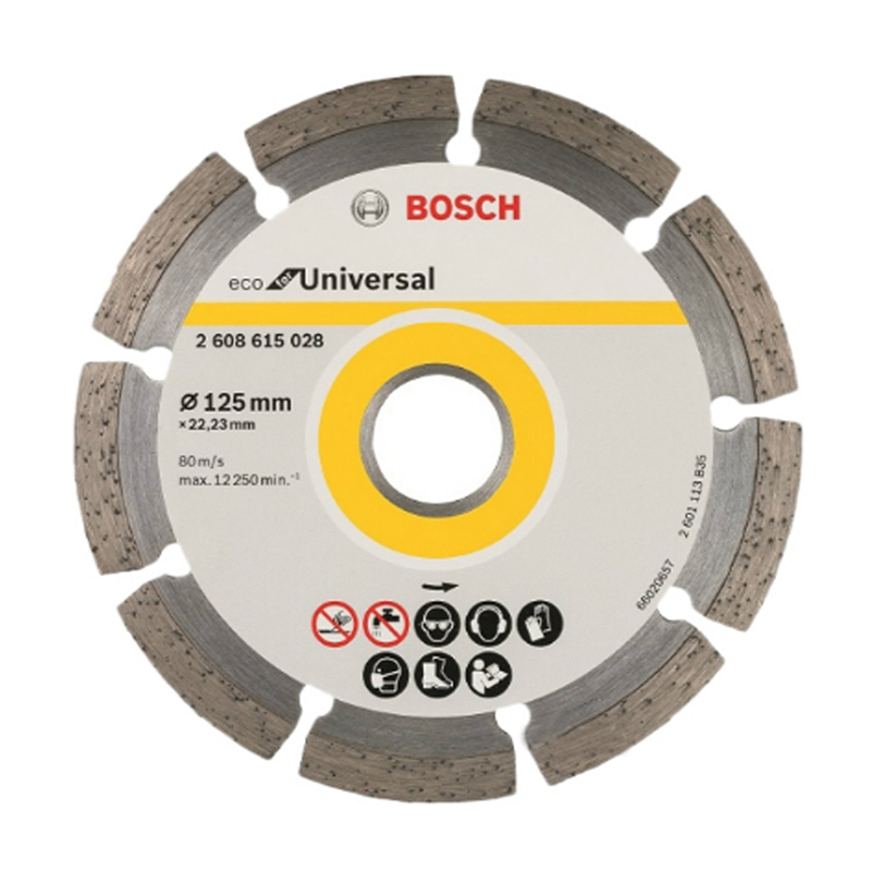Disc diamantat universal Eco Bosch, 125 x 22.23 x 2 mm Bosch imagine noua