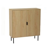 Dulap cu 2 rafturi din MDF, culoarea lemnului 80 x 30 x 90 cm, usi duble si picioare metalice Dulap cu 2 rafturi din MDF, culoarea lemnului 80 x 30 x 90 cm, usi duble si picioare metalice