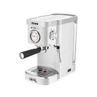Espressor de cafea Zass, presiune 20 bari, rezervor 1,2L detasabil, termometru frontal, control electronic Espressor de cafea Zass, presiune 20 bari, rezervor 1,2L detasabil, termometru frontal, control electronic