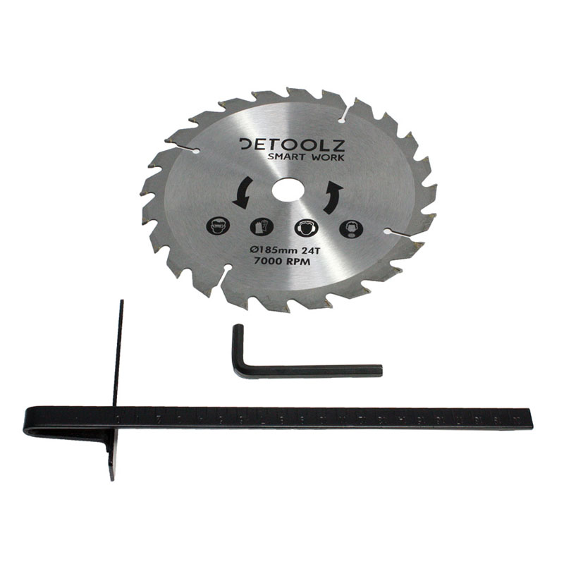 Fierastrau circular Detoolz, 1200 W, 7000 rpm, 185 mm