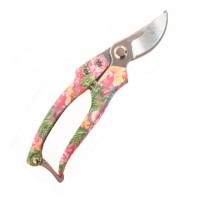 Foarfeca pentru vita de vie Micul Fermier, 6 cm, model floral Foarfeca pentru vita de vie Micul Fermier, 6 cm, model floral