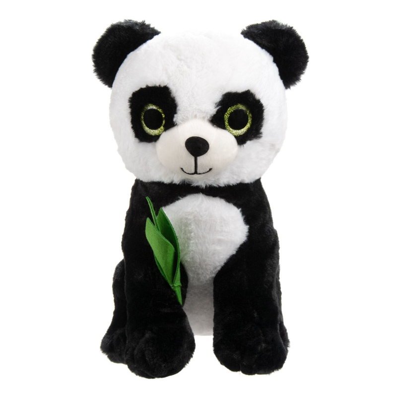 Jucarie de plus Urs Panda, 40 cm, Alb/Negru