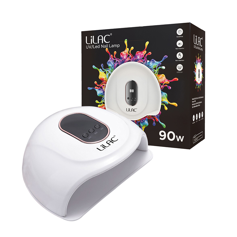 Lampa UV Lilac, 90 W, cablu USB, 30 x LED, display LCD, baza detasabila