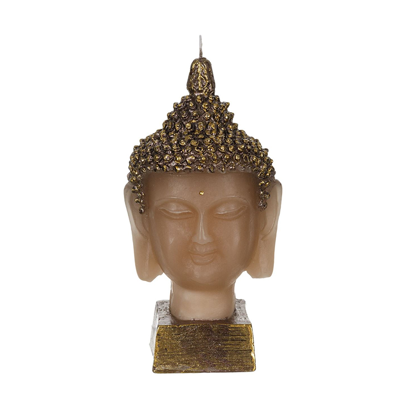 Lumanare decorativa 3D Buddha, 9 x 8 x 18 cm, parafina, ardere 40 minute