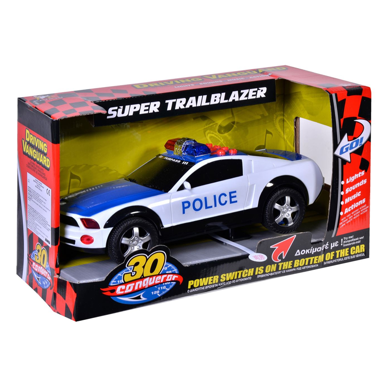 Masina politie Super Trailblazer, 30 cm, lumini si sunete General