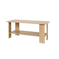 Masuta ideala pentru living din MDF 110 x 50 x 48 cm, culoare naturala, cu raft Masuta ideala pentru living din MDF 110 x 50 x 48 cm, culoare naturala, cu raft
