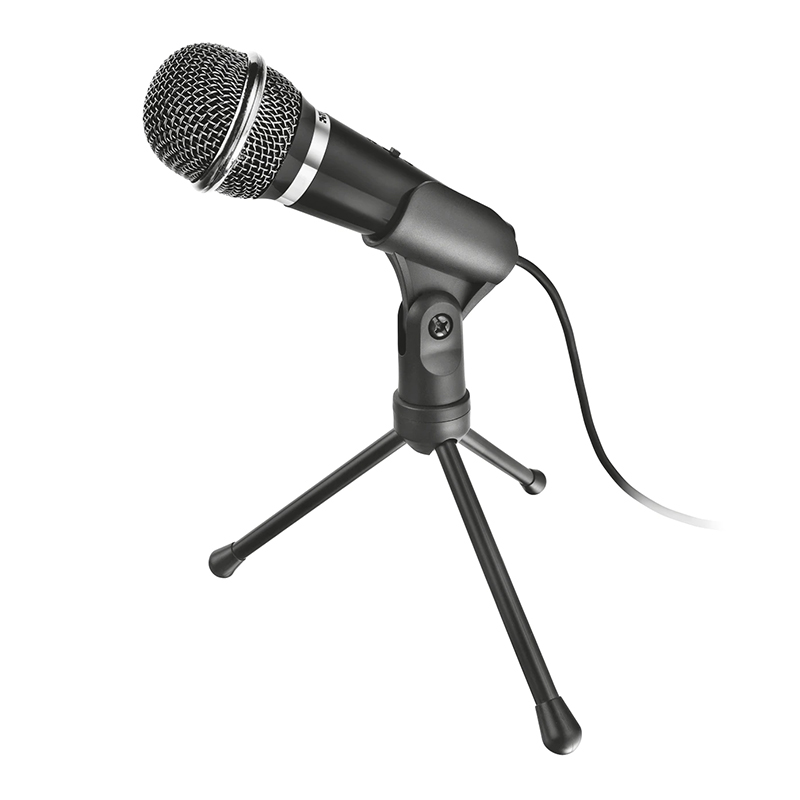 Microfon Starzz Trust, jack 3.5 mm, 45 mm, Negru shopu.ro