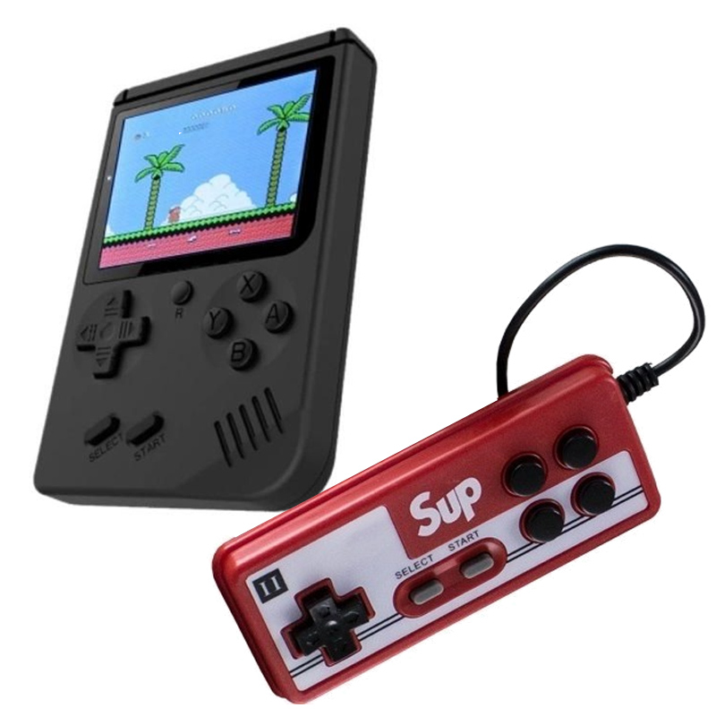 Mini consola portabila Gameboy Sup, 400 jocuri, acumulator 1020 mAh, 1 x controller