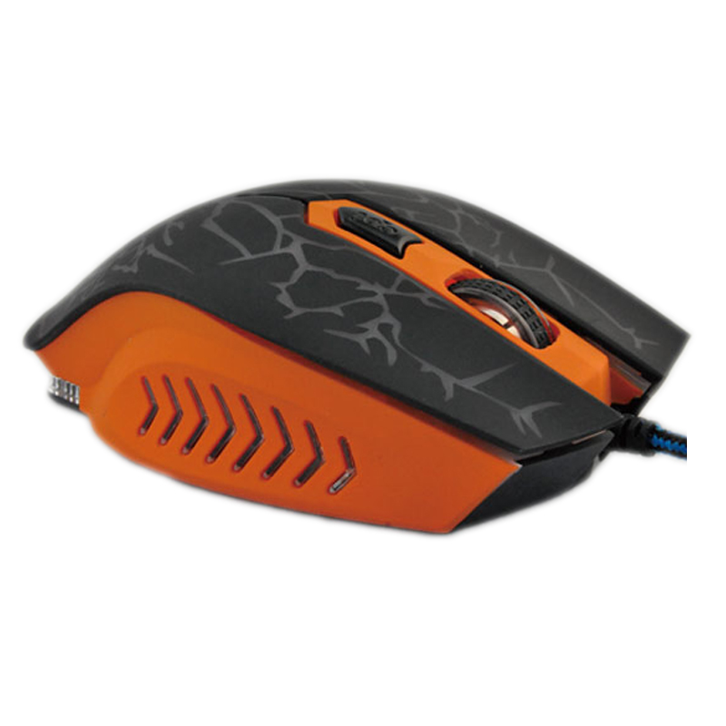 Mouse pentru gaming cu fir FC-5600, USB, Negru/Portocaliu 2021 shopu.ro