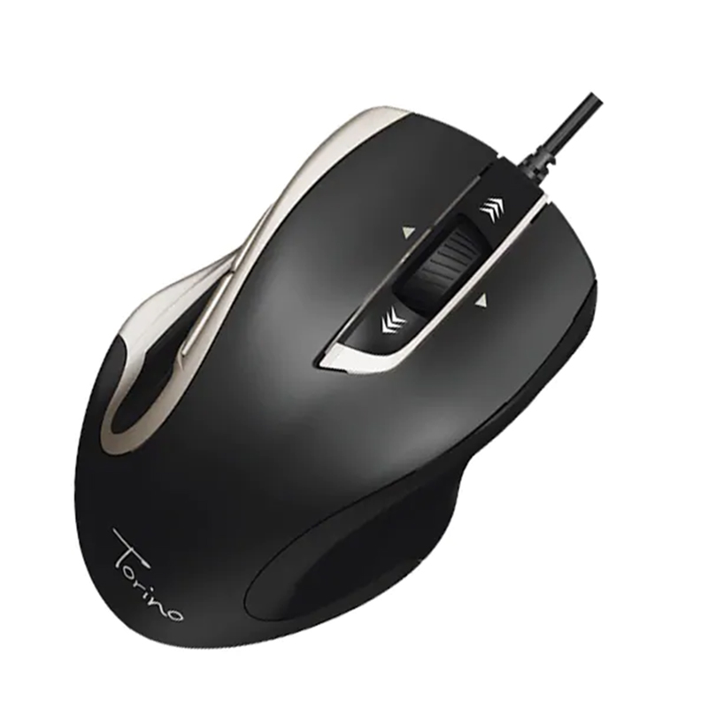 Mouse cu fir Torino Hama, 1200 dpi, 6 butoane, USB, Negru 2021 shopu.ro