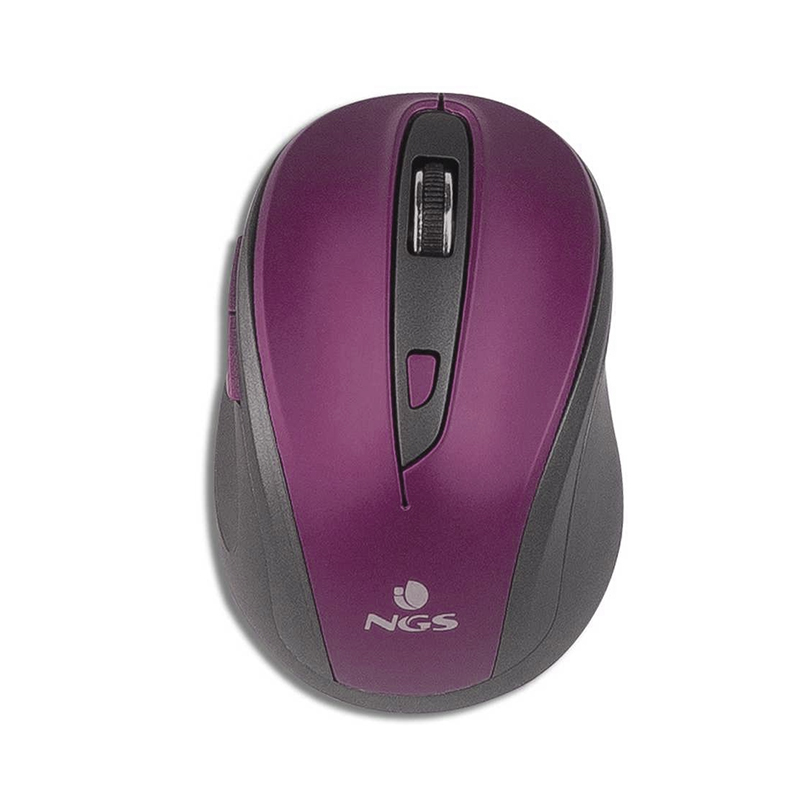 Mouse wireless NGS, USB, 800/1600 dpi, 5 butoane, Mov NGS