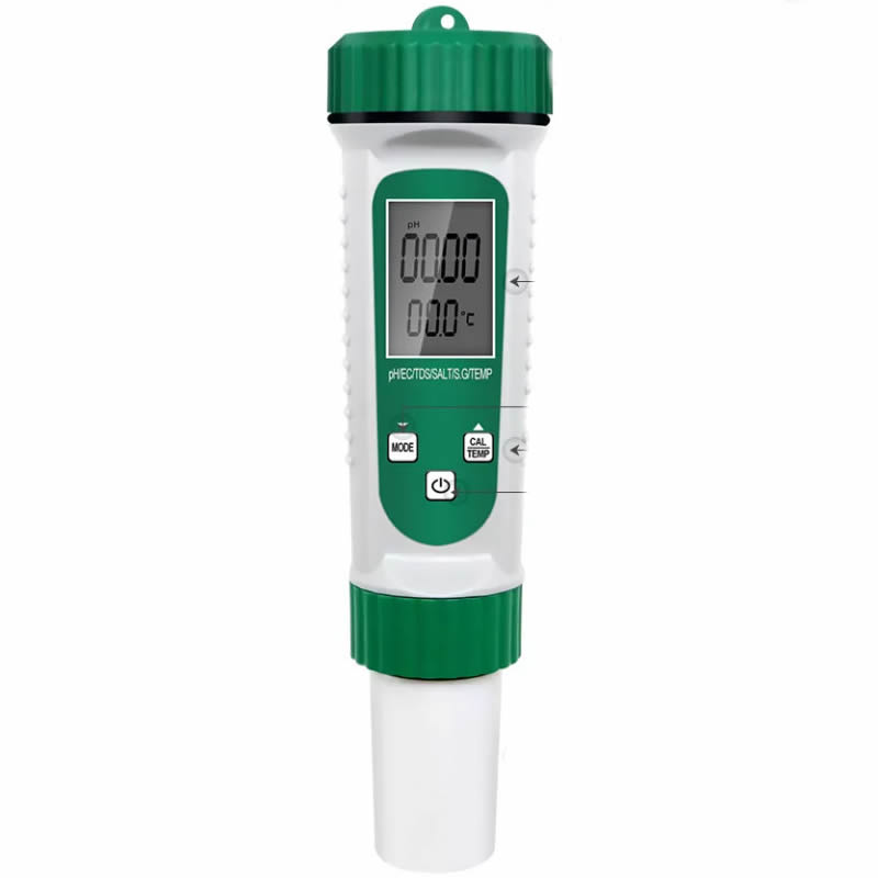 Multimetru 6 in1 pH/EC/TDS/Salt/S.g/TEMP meter pentru lichide Bucatarie 2023-09-22 3