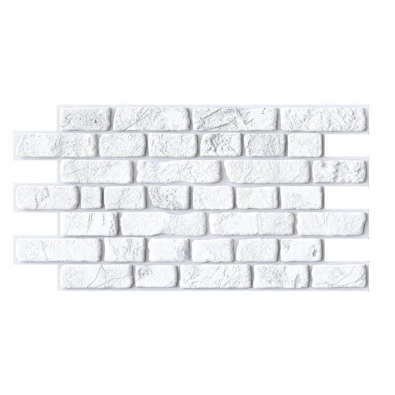 Poza Panou decorativ Brick Retro white, PVC, 95.1 x 49.5 cm, 0.4 mm, Alb