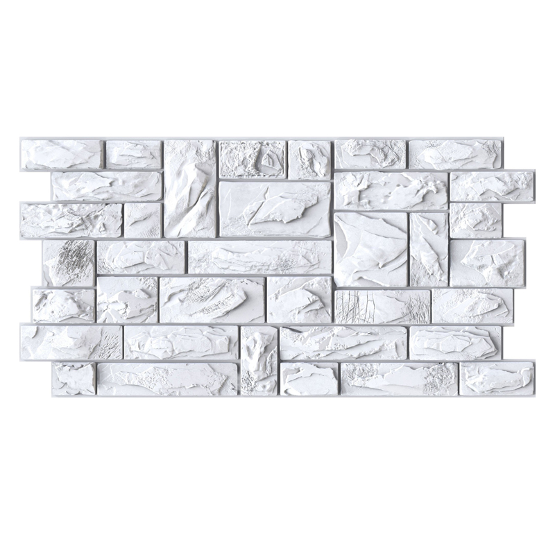 Poza Panou decorativ Stone Cut white, PVC, 97.7 x 49.3 cm, 0.4 mm