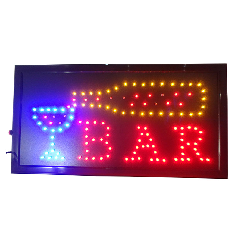 Panou luminos, 50 x 26 x 2.5 cm, LED, mesaj Bar General