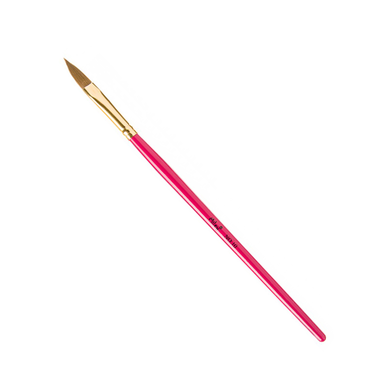 Pensula pentru unghii PU03-10, nr. 10, Rosu Miley