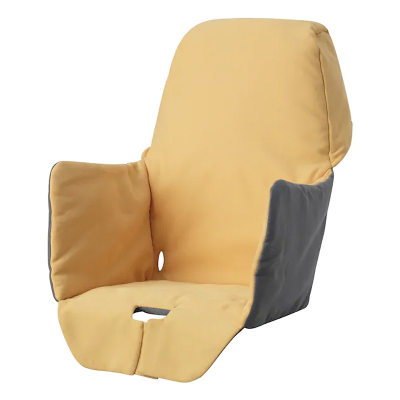Perna sustinere pentru scaun bebelusi, 22 x 21 x 40 cm, Galben/Gri
