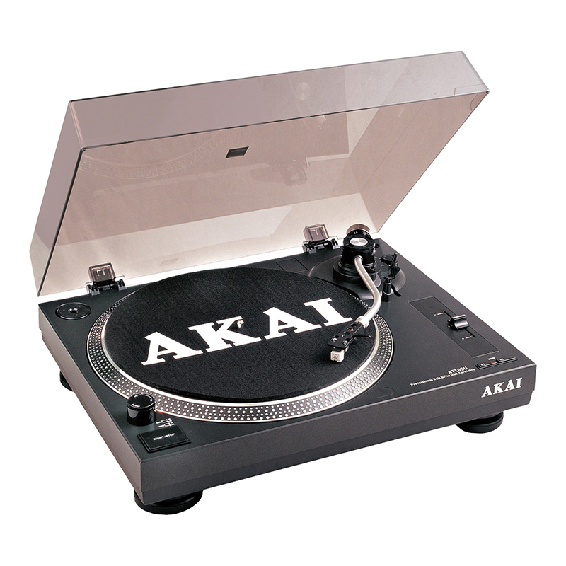Pick-up Akai, 44 x 35.5 x 15 cm, 45 rpm, platan aluminiu, USB Akai