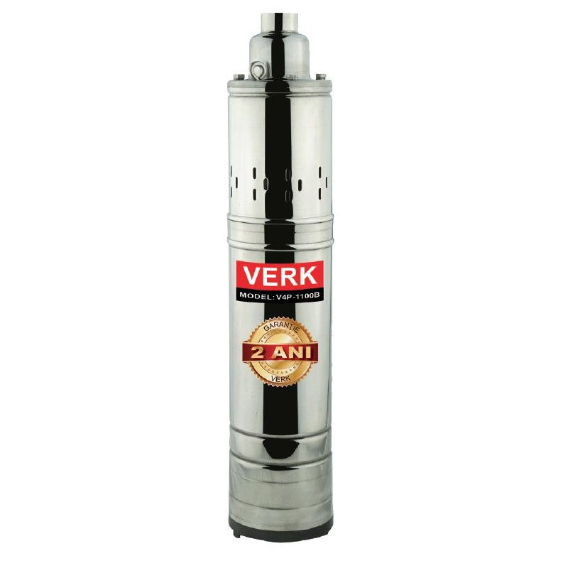 Pompa submersibila de adancime Verk, 1100 W, 2700 l/h, racord 2.54 cm, inaltime refulare 90 m shopu imagine noua