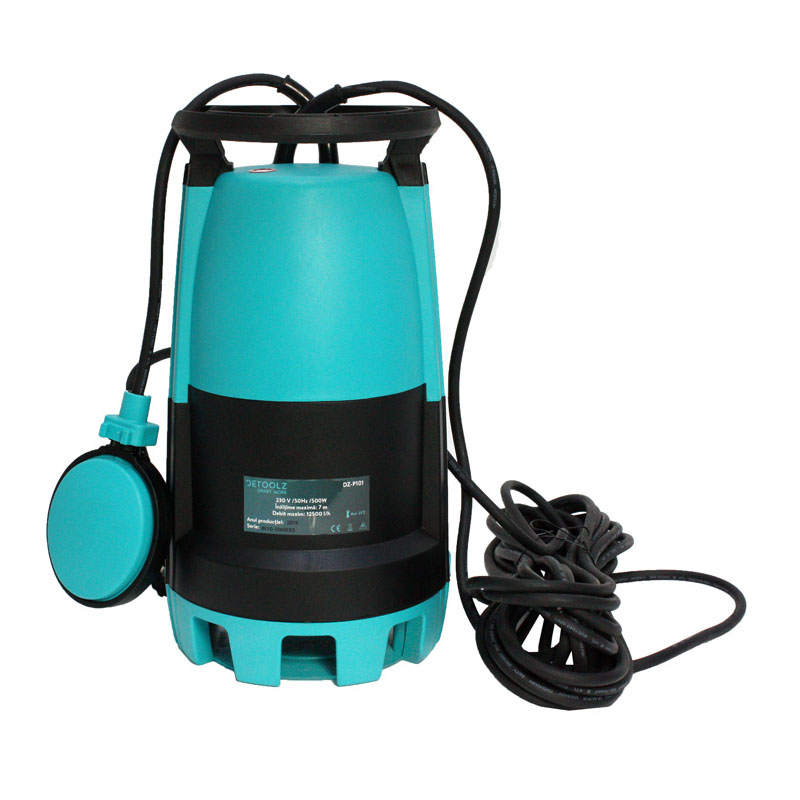 Pompa submersibila de apa curata/murdara Detoolz, 500 W, 0.7 CP, 14 m, 12500 l/h 0.7 imagine noua