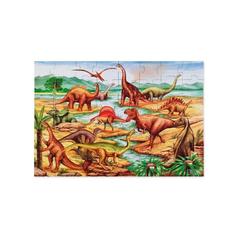 Puzzle de podea cu dinozauri, 48 piese, 92 x 61 cm Melissa & Doug