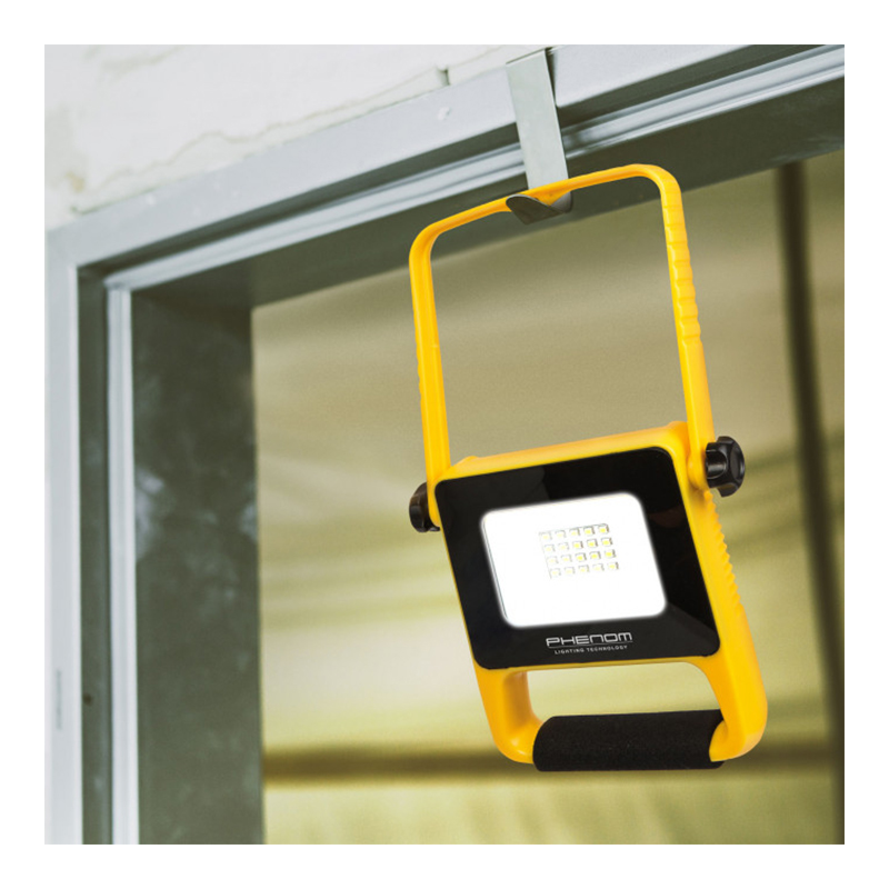 Reflector LED plaibil Phenom, 10 W, 500 lm, 6000 K, 150 x 160 x 32 mm, 2200 mAh