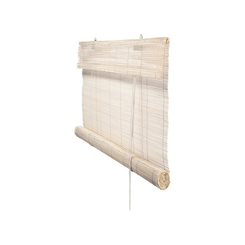 Rulou pentru fereastra, 140 x 180 cm, bambus, Alb General